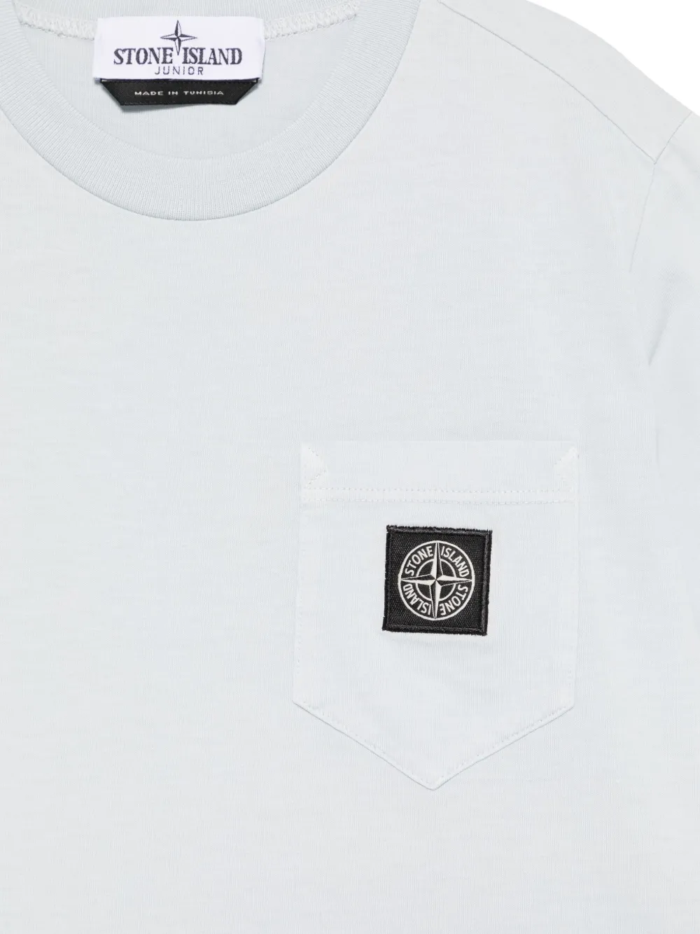 Stone Island Junior Lichtgewicht jersey T-shirt Blauw