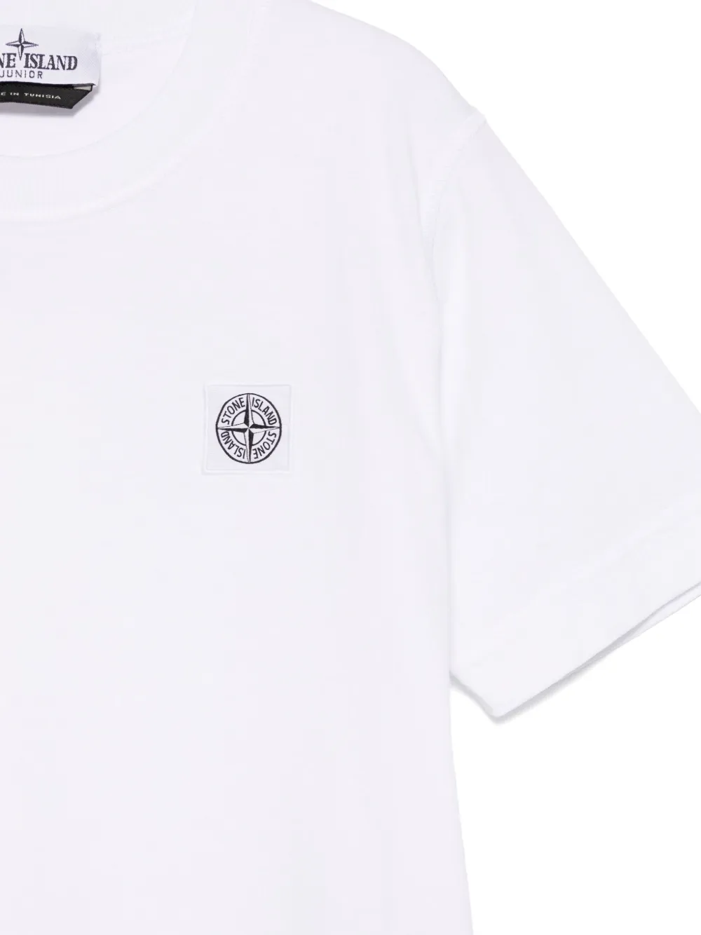 Stone Island Junior Lichtgewicht jersey T-shirt Wit