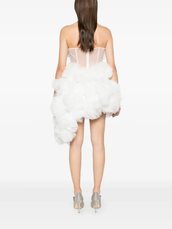 loulou tulle party dress Loulou floral-appliqué Mini Dress | White