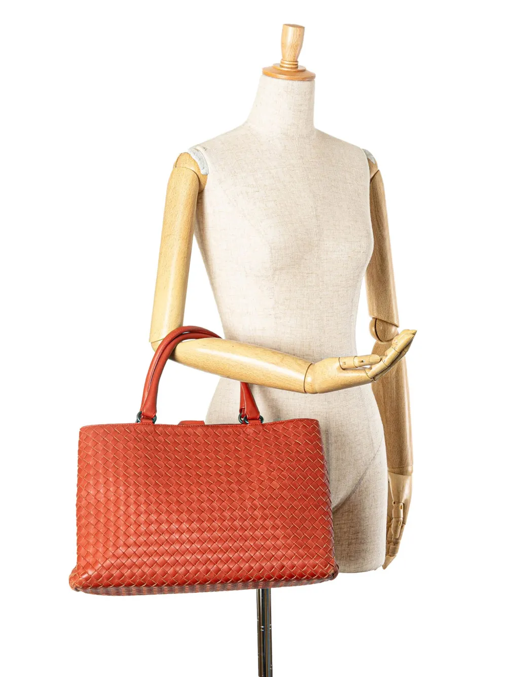 Bottega Veneta Pre-Owned 2009 Intrecciato Milano shopper - Rood