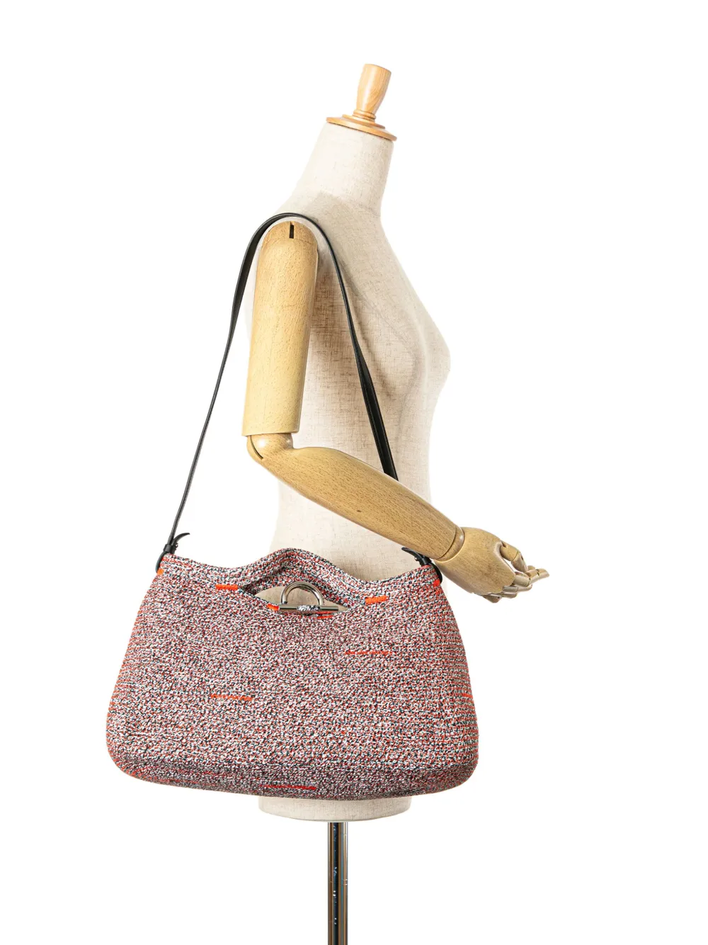 Balenciaga Pre-Owned 2015 Tweed Zigzagger boekentas - Oranje