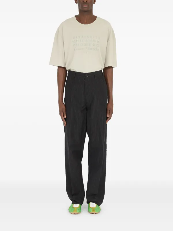 Maison Margiela ストライプスラックス Maison Margiela メゾンマルジェラ ストライプ スプライスド