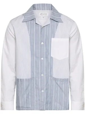 Maison Margiela Poplin Shirt | Blue | FARFETCH AO