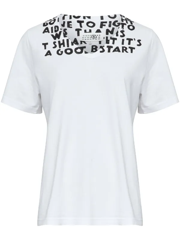 MM6 Maison Margiela Graphic T-shirt in White