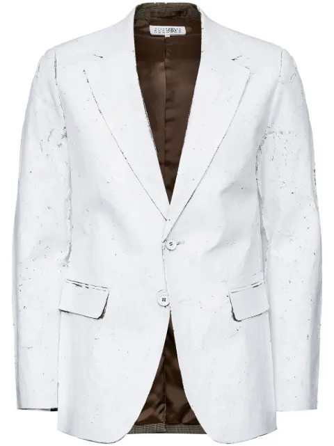 MM6 Maison Margiela coated-finish blazer 