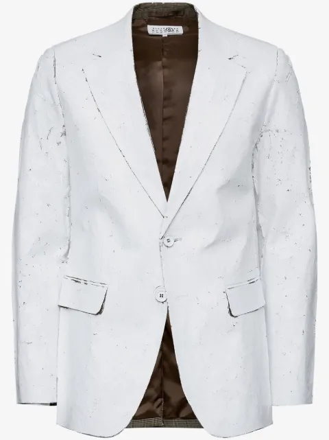 MM6 Maison Margiela coated-finish blazer 
