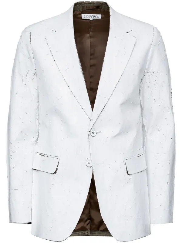 ジャケット MM6 Maison Margiela White stretch polyester blend blazer 28357204_57963498_600.jpg
