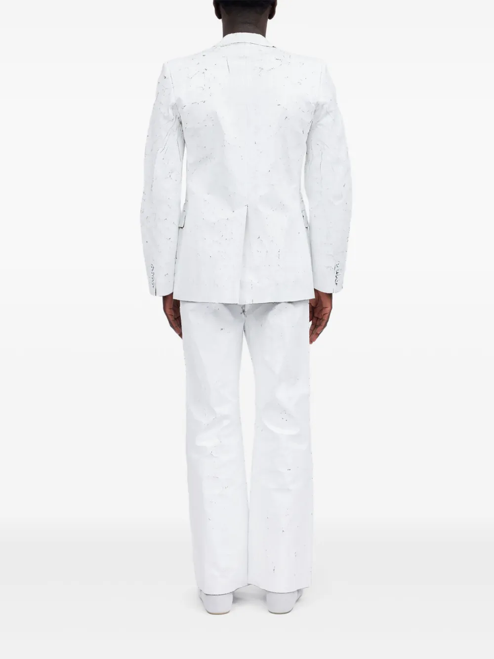 MM6 Maison Margiela Blazer met gecoate finish Wit