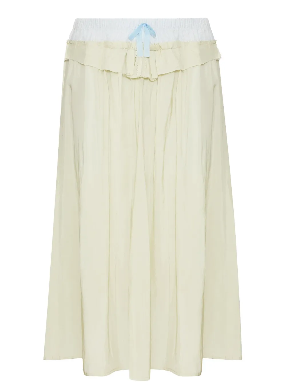 Maison Margiela Gonna midi in popeline - Giallo