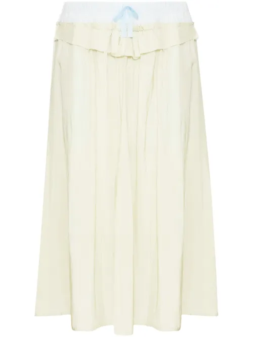 Jupe mi-longue en popeline - Maison Margiela - Modalova