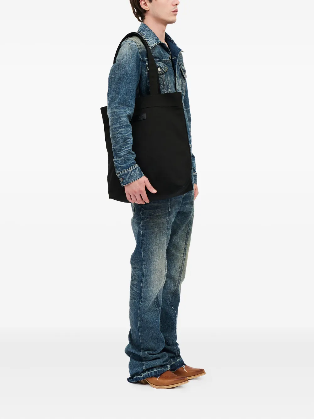MM6 Maison Margiela Shopper met logopatch Zwart
