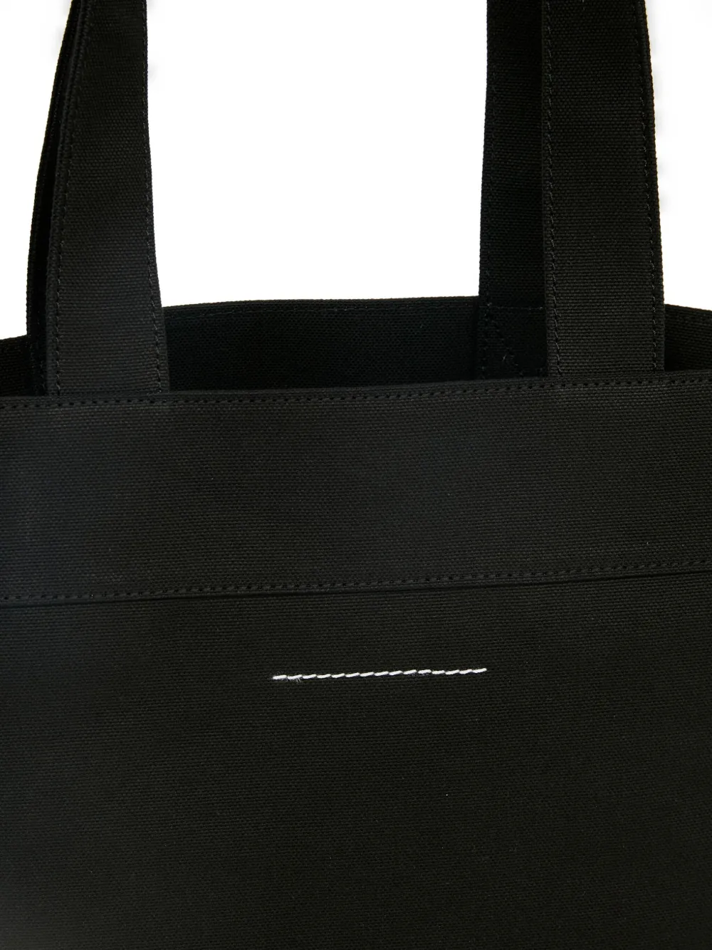MM6 Maison Margiela logo-patch Tote Bag | Black | FARFETCH