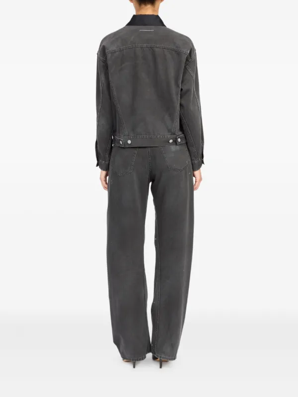 MM6 Maison Margiela コットン ジャケット | ブラック | FARFETCH JP