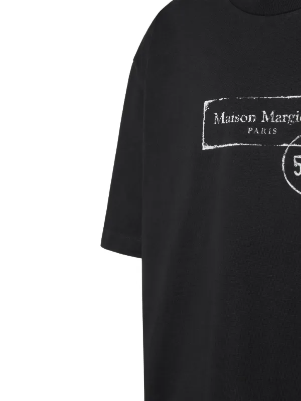 MM6 Maison Margiela - Newspaper Logo T-shirt | HBX