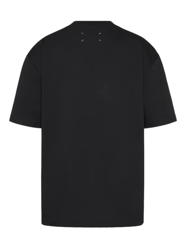 Maison Margiela logo-print T-shirt | Black | FARFETCH