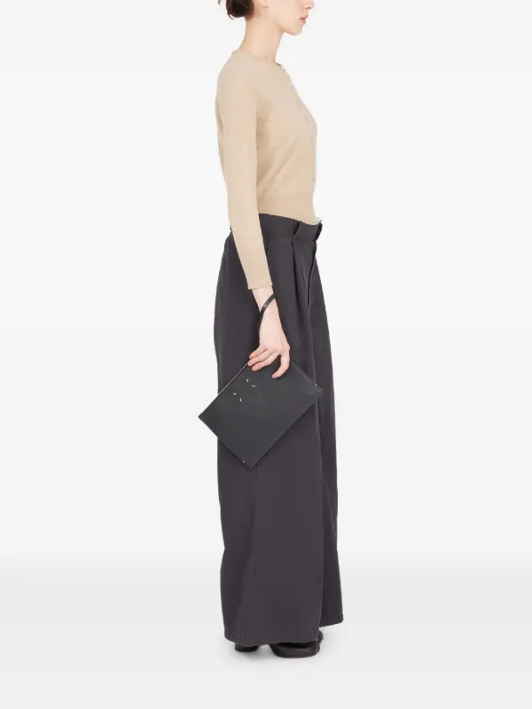 Maison Margiela Logo Pouch | Black | FARFETCH