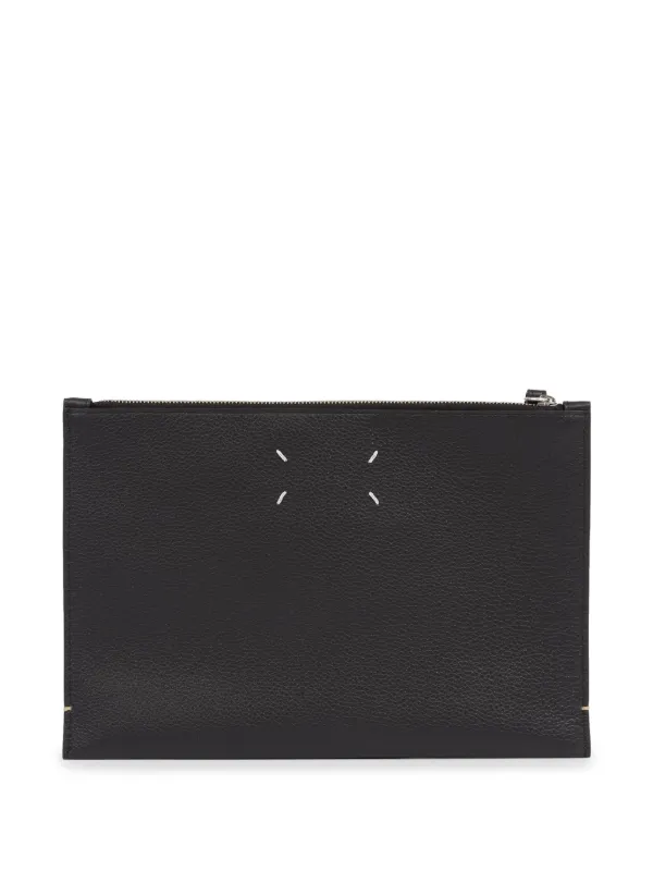 Maison Margiela Logo Pouch | Black | FARFETCH Maison Margiela Logo Pouch | Black | FARFETCH