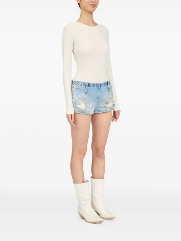 Maison Margiela デニムショートパンツ ショーツ S MM6 Maison Margiela デニムショーツ | ブルー | FARFETCH JP