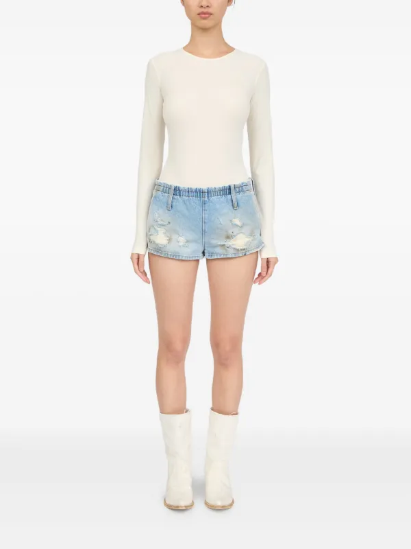 MM6 Maison Margiela デニムショーツ | ブルー | FARFETCH JP