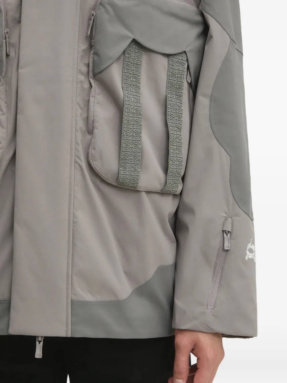 A.A. Spectrum DADAO gewatteerd jack met capuchon Grijs