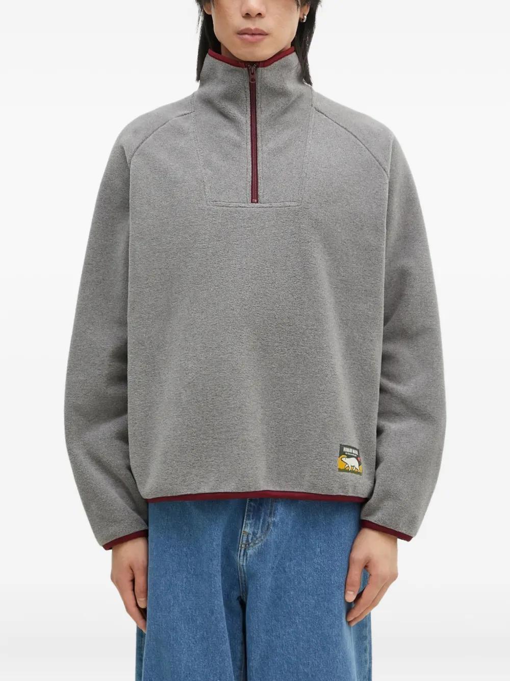 Human Made half-zip sweater - Grigio