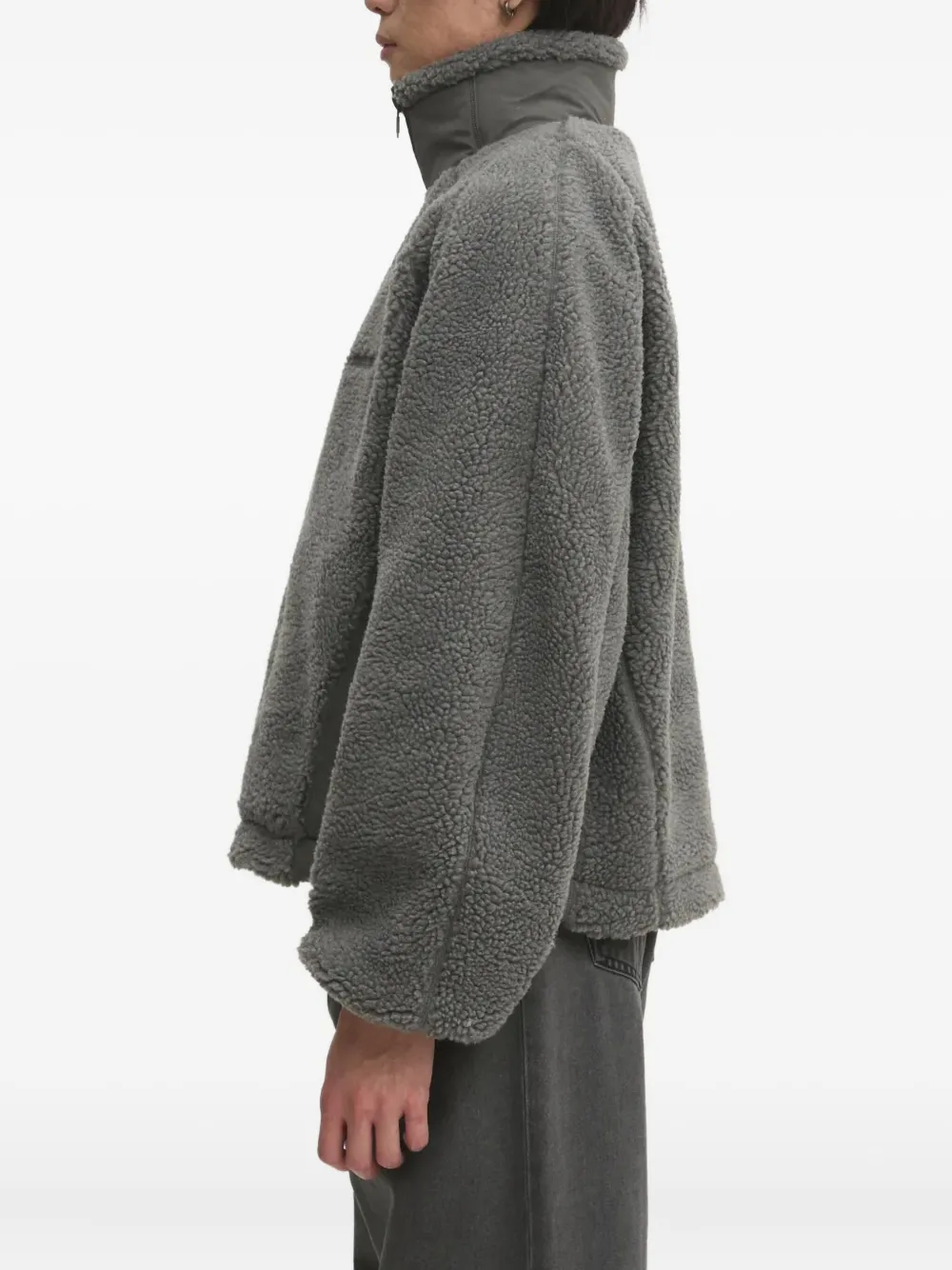 Han Kjøbenhavn fleece zip-up jacket Grijs