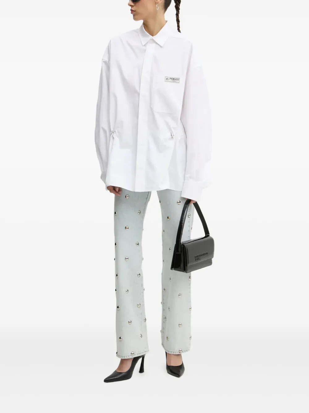 Fiorucci stud-embellished jeans | Blue | Image 1