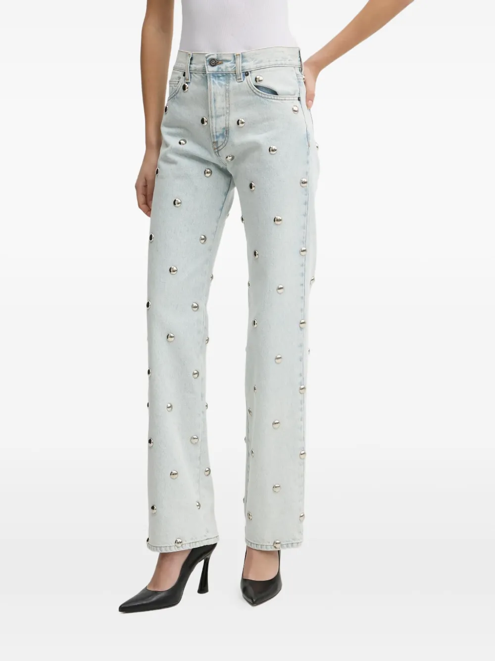 Fiorucci stud-embellished jeans | Straight-Leg Jeans | Image 2