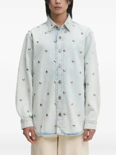 Fiorucci Camisa jeans com tachas