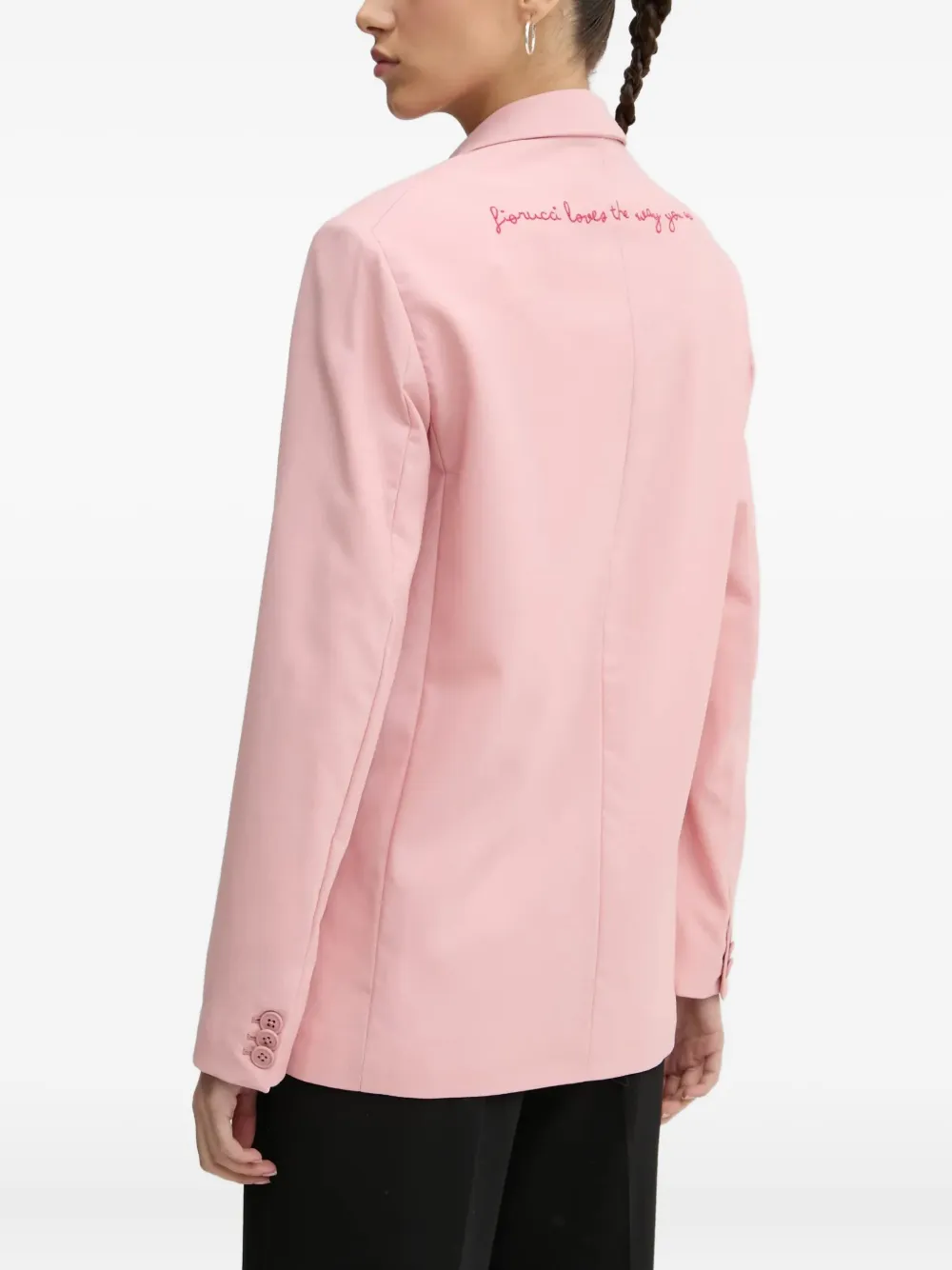 Fiorucci Popsicle wollen blazer met borduurwerk Roze