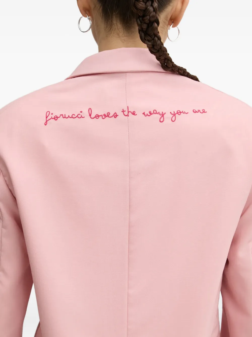 Fiorucci Popsicle wollen blazer met borduurwerk Roze
