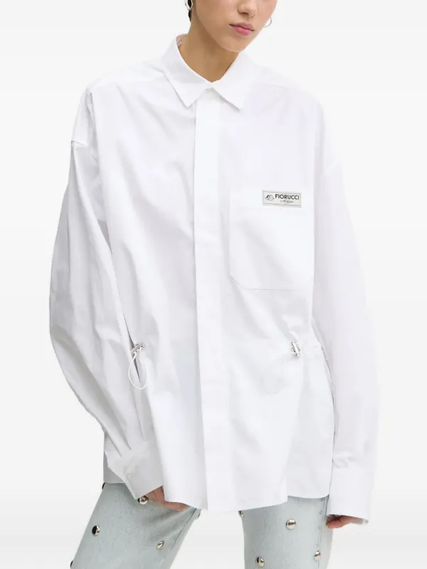 Fiorucci ドローストリング シャツ | ホワイト | FARFETCH JP Fiorucci ドローストリング シャツ | ホワイト | FARFETCH JP