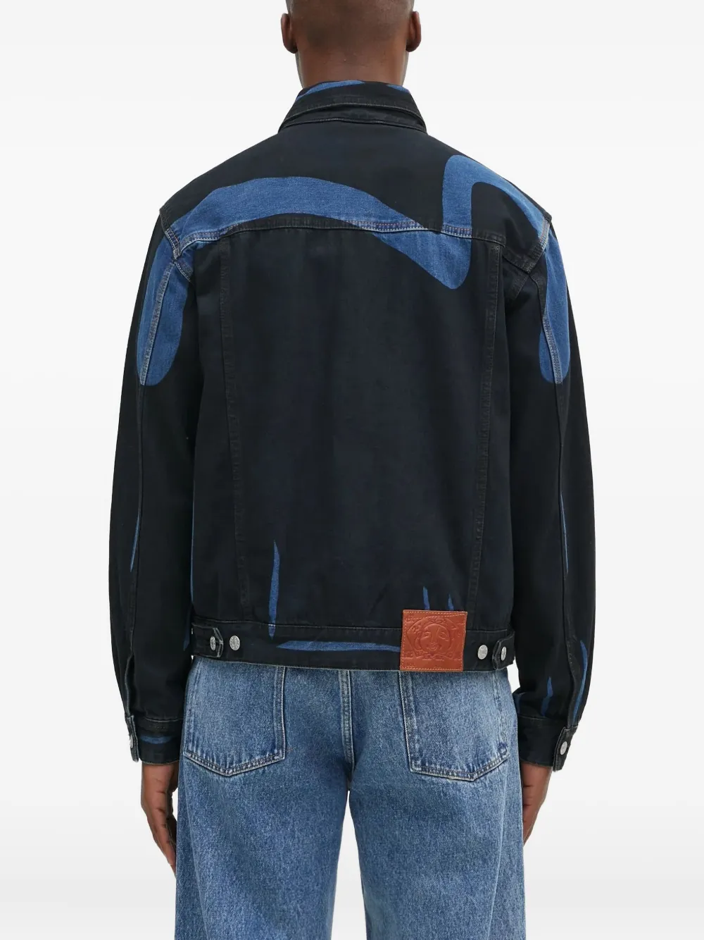 EVISU Jack met knopen en grafische print Zwart