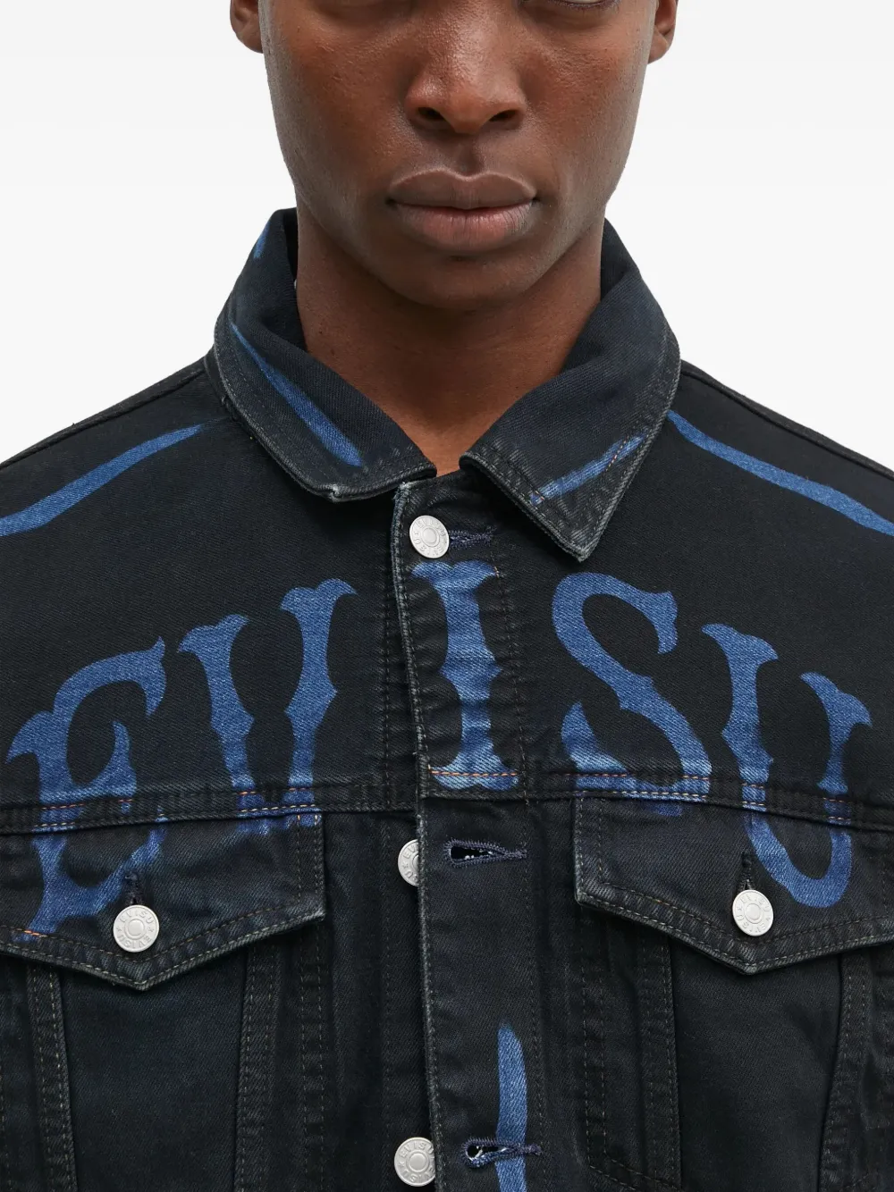 EVISU Jack met knopen en grafische print Zwart