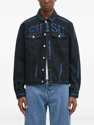 032c Goya Washed Denim Jacket | Blue | FARFETCH