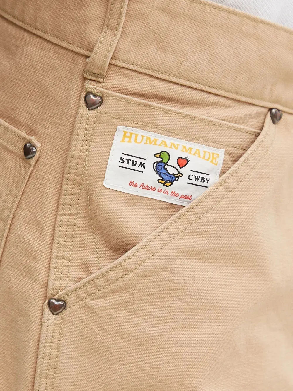 Human Made cotton trousers Beige