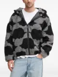 Fiorucci Angels hooded cloud-print jacket - Black