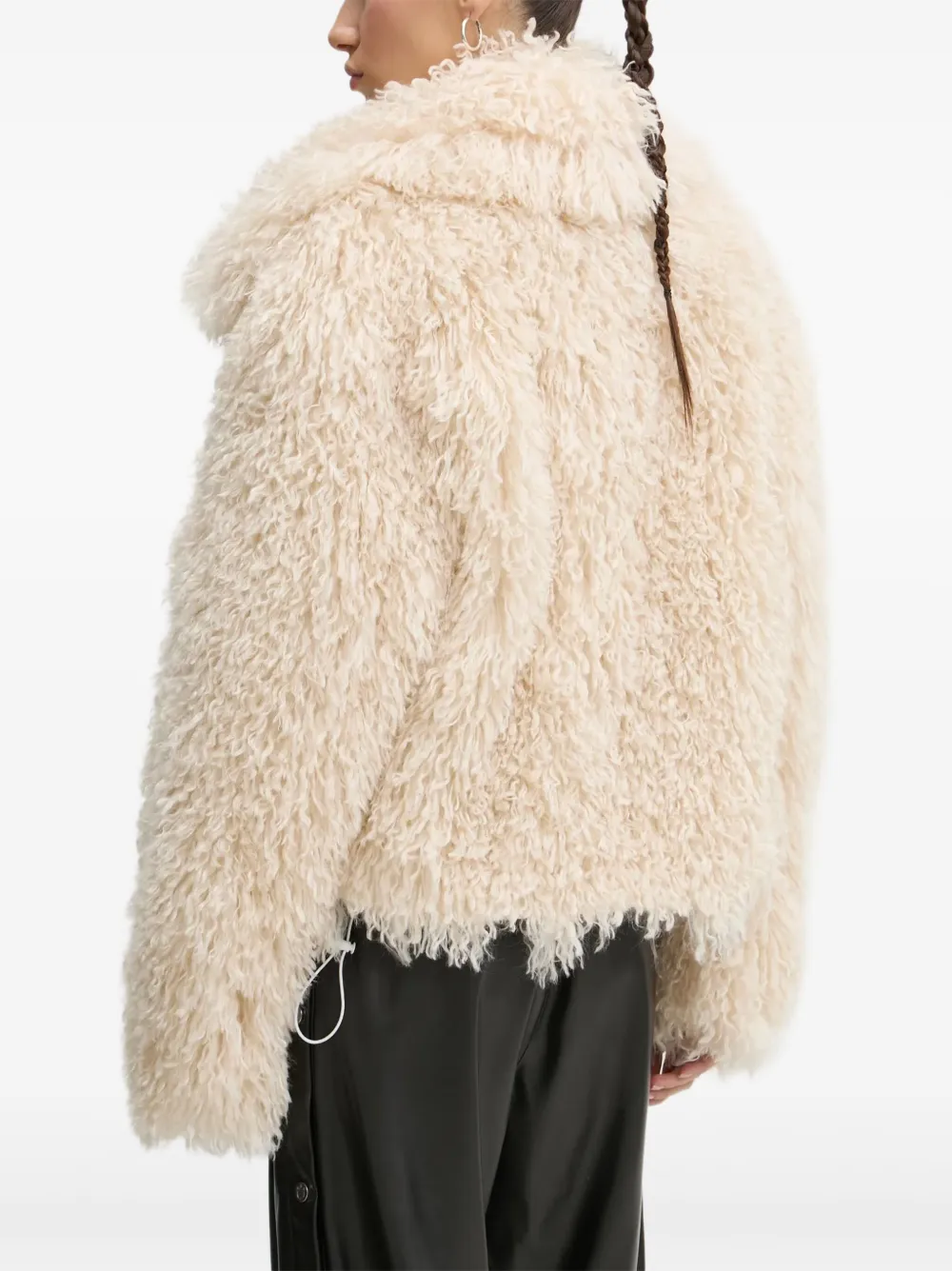 Fiorucci Teddy jack met hoge hals Beige
