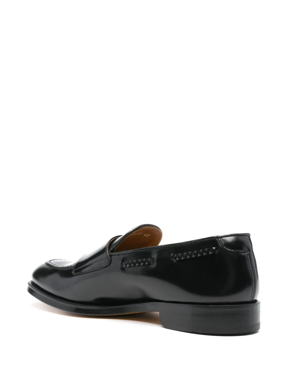 Doucal's leather monk shoes Black