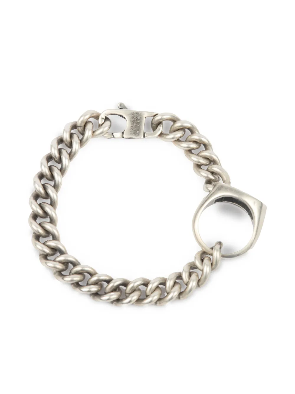 MM6 Maison Margiela リングチャーム チェーンブレスレット - シルバートーン MM6 Maison Margiela リングチャーム チェーンブレスレット - シルバートーン