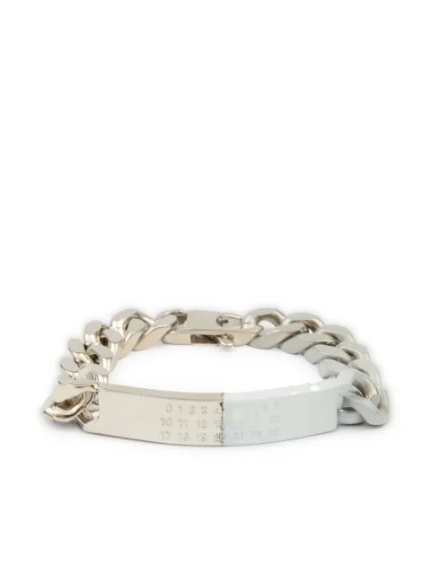 MM6 Maison Margiela Minimal Logo ID Tag curb bracelet