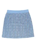 Kenzo Weave woven-patterned mini skirt - Blue