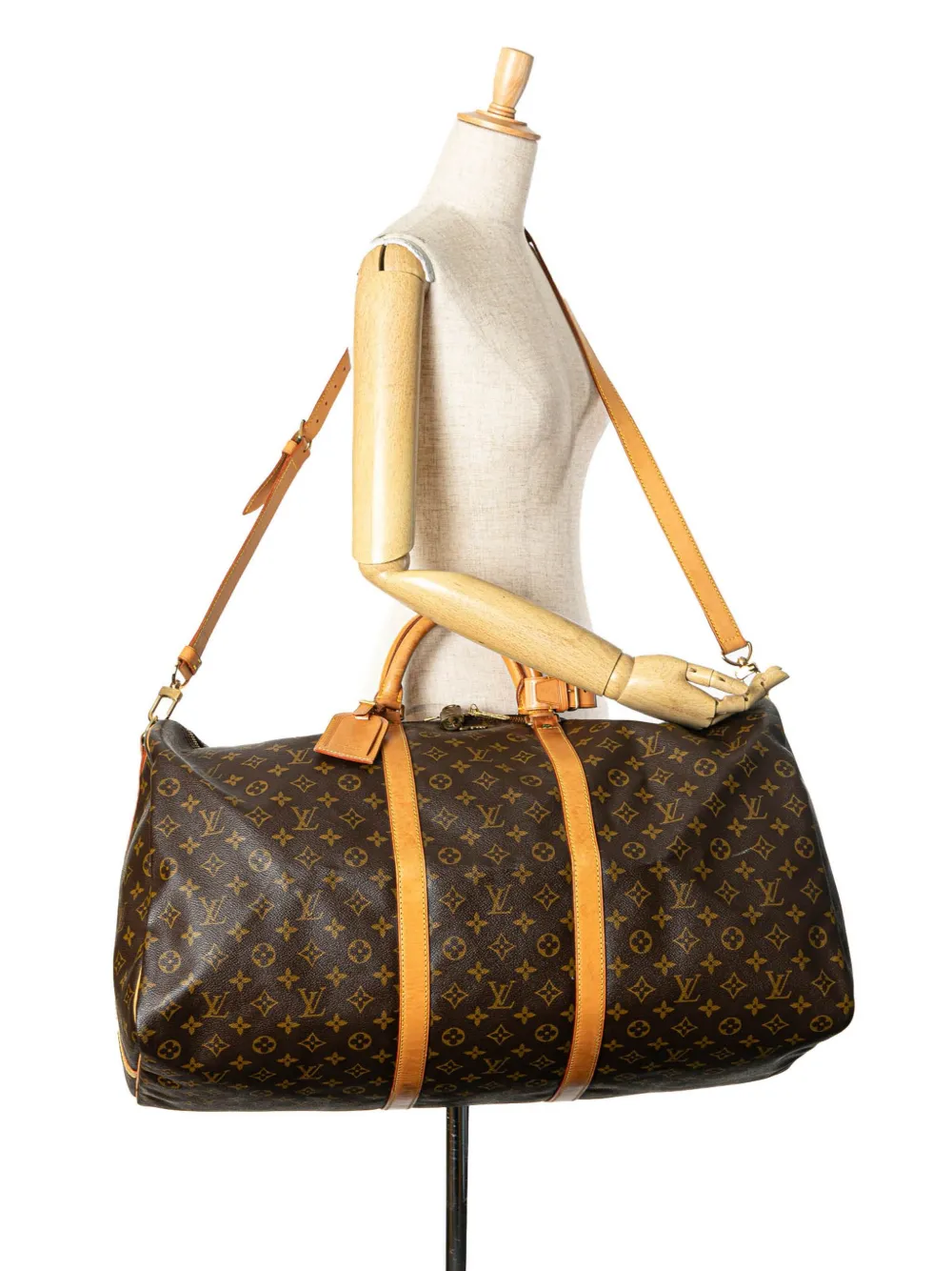 Louis Vuitton Pre-Owned 1995 Keepall Bandouliere 60 reistas met monogram - Bruin