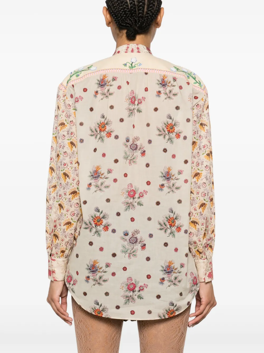 Valentino Garavani Blouse met bloemenprint Beige