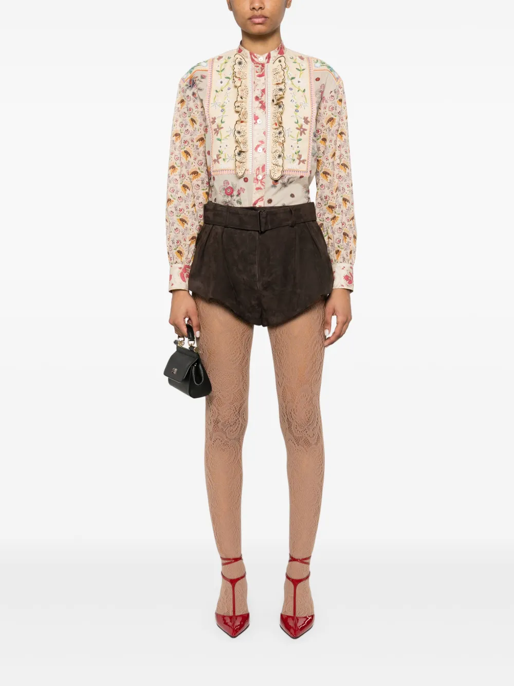 Valentino Garavani Blouse met bloemenprint - Beige