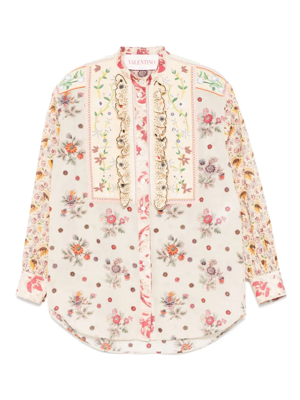 Valentino Garavani Blouse met bloemenprint Beige