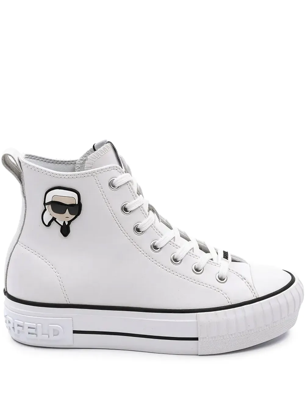 Karl Lagerfeld Ikonik Karl hi-tops | White | Image 1