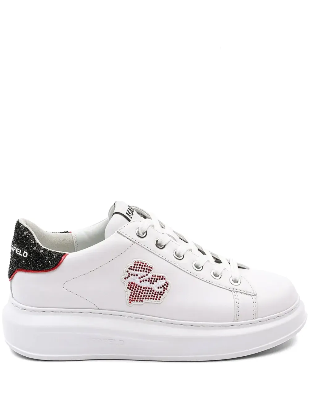 Karl Lagerfeld logo patch trainers | White | Image 1