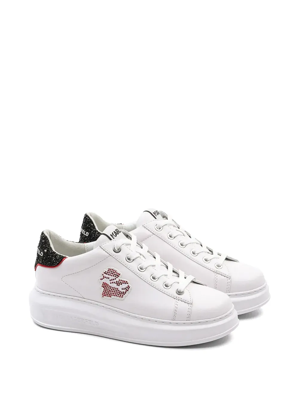 Karl Lagerfeld Sneakers met logopatch - Wit