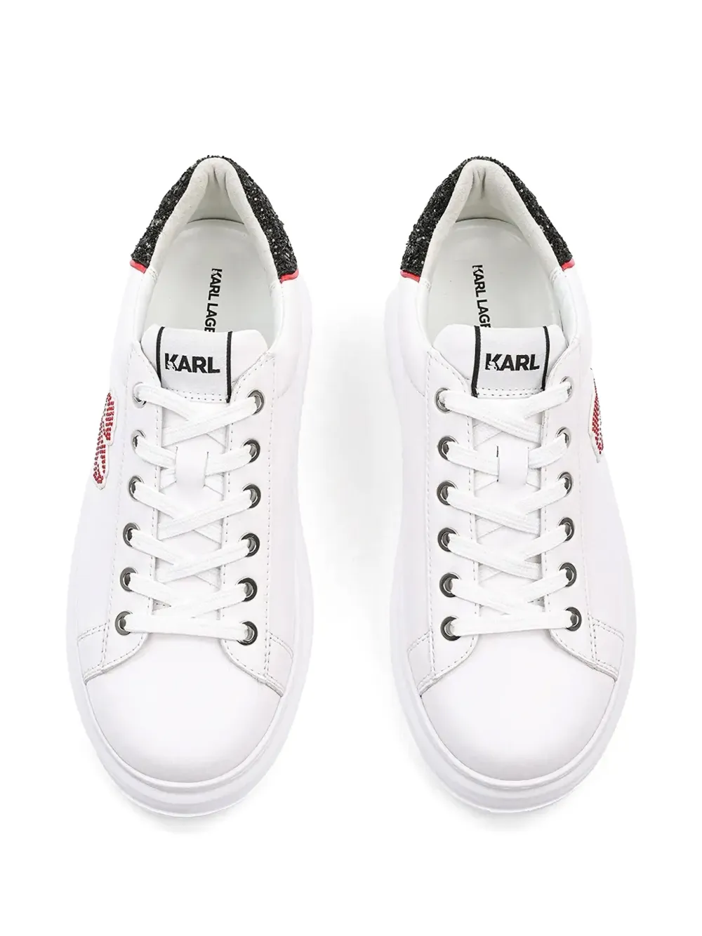 Karl Lagerfeld Sneakers met logopatch Wit